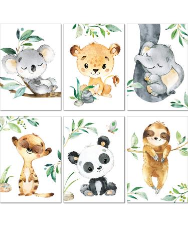 LALELU-Prints Adventurous Safari: Set of 6 jungle elephant children's room posters - decoration for boys and girls (DIN A4 without frame) - Buy Online on GoSupps.com