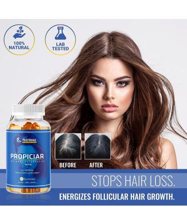 Nutriissa PROPICIAR Hair Loss Supplements - 60 Vegan Gummies for Men & Women - DHT Blocker with Biotin, Zinc, Iron & Vitamins for Hair Growth - 1027mg Mega-dosed Complex - Buy Online on GoSupps.com