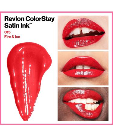 Revlon ColorStay Satin Ink Liquid Lipstick - Fire & Ice 0.17 Fl Oz - Buy Online on GoSupps.com