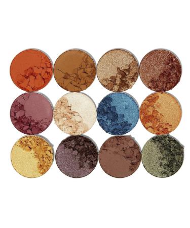 Juvia's Place Blue to Gold Eyeshadow Palette - 12 Shades of Pigmented Eye Makeup - Buy Online on GoSupps.com