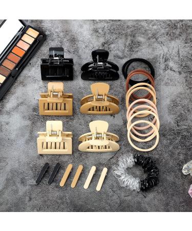 YIERSO 72 Pcs Medium Claw Hair Clips Set for Women - Rectangle Hair Claw Clips for Thin, Medium, Thick Hair - Nonslip Hair Jaw Clips - Styling Accessories - Buy Online on GoSupps.com