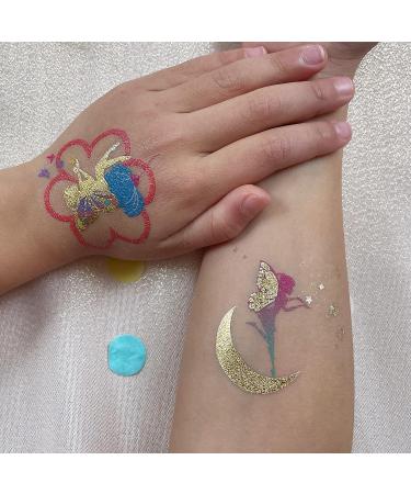PapaKit Butterflies & Fairies 36 Temporary Fake Tattoo Set - Non-Toxic, Safe Removable | Ideal Kids Party Favor Gift - Buy Online on GoSupps.com