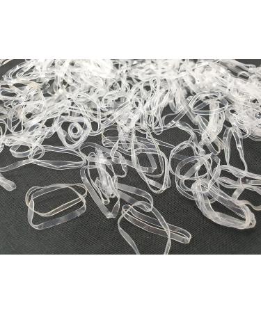 700 Clear Small Elastic Hair Bands - Hair Elastics for Styling - Pack of 700 - Buy Online on GoSupps.com