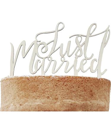 Ginger Ray Just Married Wedding Wooden Cake Topper Boho - Buy Online on GoSupps.com