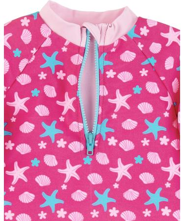 Sterntaler Baby Girl's Long Sleeve Swim Shirt Rash Guard 80 - Magenta | UV Protection Swimwear for Kids - Buy Online on GoSupps.com
