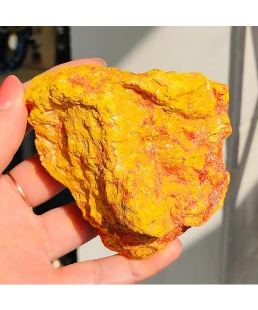 Natural Crystal Rough Beautiful Natural Orpiment Arsenic Sulfide Crystal Specimen (Color : 240-280g) - Buy Online on GoSupps.com