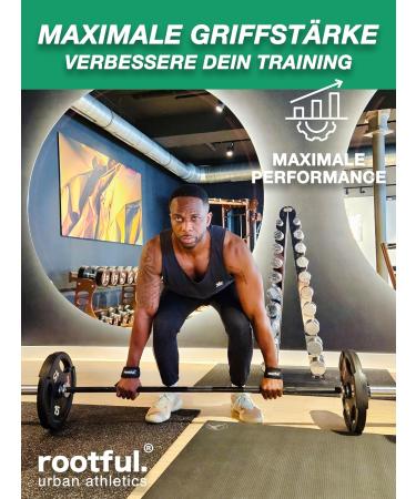Rootful. Train Aids | 100% Robust Lifting Straps for Bodybuilding Fitness & CrossFit | Padded for Men & Women | Premium German Quality - Buy Online on GoSupps.com
