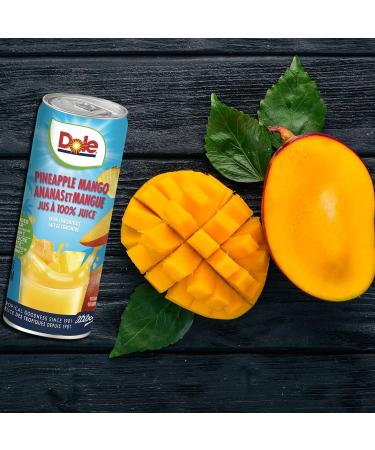 Dole 100% Pineapple Mango Juice Excellent Source of Vitamin C 240 ml (Pack of 24) - Buy Online on GoSupps.com