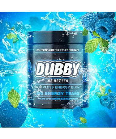 Dubby Gamer Energy Drink Powder - Sugar Free Jitter-Free Nootropic Energy Blue Razz Flavor 30 Servings - Boost Your Gaming Performance - Buy Online on GoSupps.com