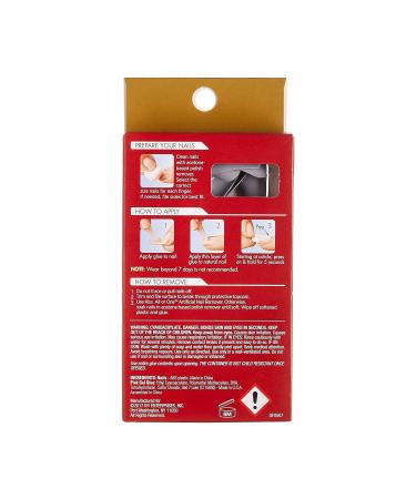 Gold Finger Full Cover Gel Manicure Long Nails - 2 Pack (24 Count each) | Glam Ready-to-Wear Nails - Buy Online on GoSupps.com