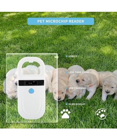 Gugxiom ChiPlesic RFID Reader for Animals - 134.2kHz/125kHz OLED Display FDX B & EMID Microchip Compatible with Alarm - Ideal for Dogs - Buy Online on GoSupps.com