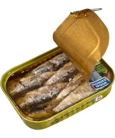 Trata Greek Sardines in Olive Oil Net Weight 400g - Buy Online on GoSupps.com