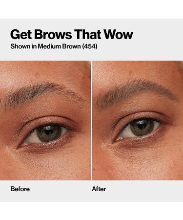 Revlon ColorStay Micro Eyebrow Pencil 454 Medium Brown | Waterproof, Smudgeproof, Argan & Marula Oil, Spoolie Brush | Pack of 1 - Buy Online on GoSupps.com