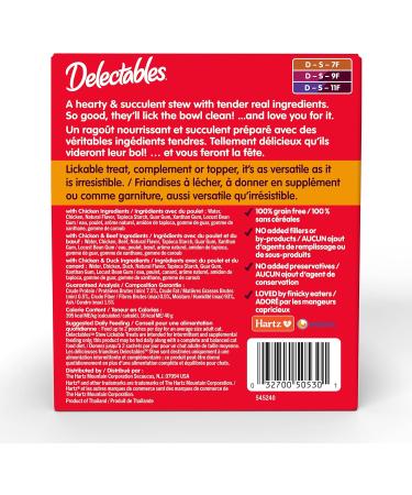 Hartz Delectables Stew Non Seafood Lickable Wet Cat Treats Variety Flavour 24 Pack - Buy Online on GoSupps.com