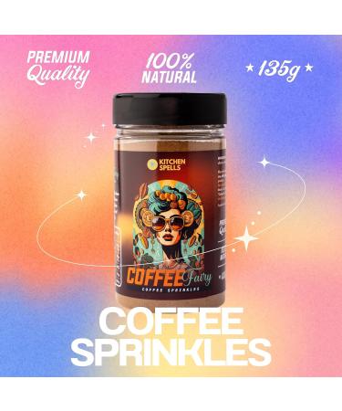 Coffee Fairy Sprinkles - Flavourful Coffee Cacao & Hot Chocolate Topping - Enhance Your Everyday Cup Of Hot Drink - Large Jar - 135 G Coffee & Hot Chocolate Sprinkles - Buy Online on GoSupps.com