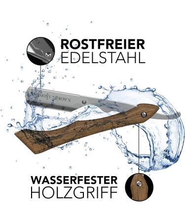 Anthony Brown Silver Razor Set - Precision Blade Head Changeable Blades & Etui | International Shipping Available - Buy Online on GoSupps.com