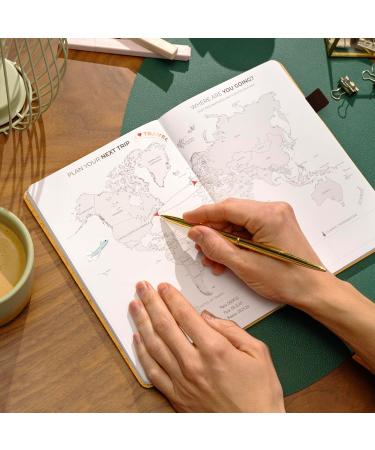 Clever Fox Travel Diary & Planner - A5 Size Amber Yellow | Budget Tracker Packing List & Expenditure Organizer for Men Women & Couples - Buy Online on GoSupps.com