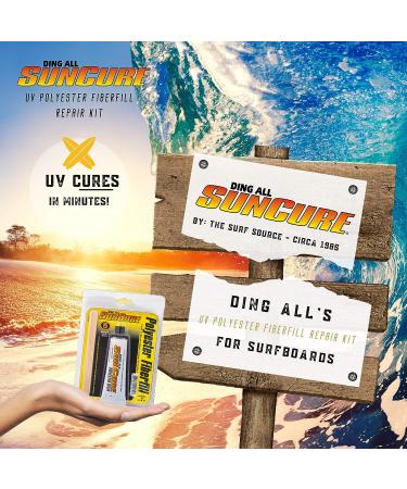 Sun Cure 1oz Fiberfill Mini Kit with Sandpaper - Surfboard Repair - Buy Online on GoSupps.com