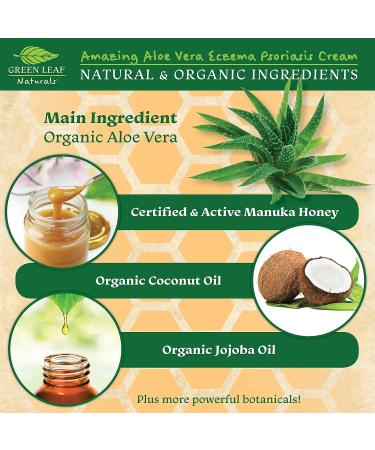Manuka Honey Eczema Cream (2oz) | Psoriasis Relief & Dry Skin Treatment | Soothing Moisturizer for Kids & Adults - Buy Online on GoSupps.com