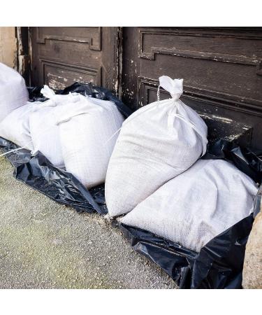 100 Pieces Heavy Duty Empty Sandbags | UV Protection | Emergency Roadblock Construction | 26 x 14 Inches - Buy Online on GoSupps.com