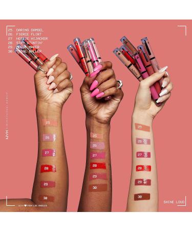 NYX Professional Makeup High Pigment Lip Gloss - Daring Damsel | Long Lasting & No Transfer Shine - Buy Online on GoSupps.com