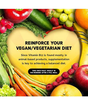 Vegan Vitamin B12 Liquid Drops - Fast-Acting Methylcobalamin Complex - Sublingual B Complex with B2 B3 B6 - Non-GMO Raspberry Flavor - 2 fl. oz - Buy Online on GoSupps.com