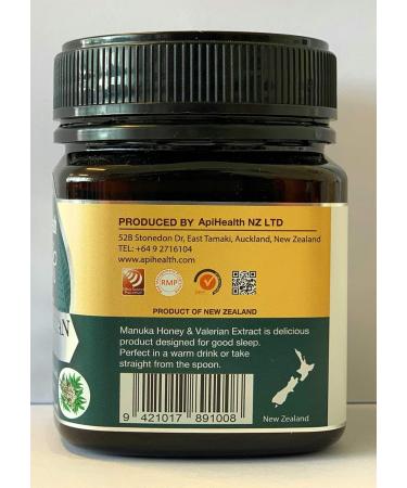 Manuka Honey & Valerian 250g MGO 100- World's Innovation for Your Health Manuka Honey Enriched with Valerian Extract - Buy Online on GoSupps.com