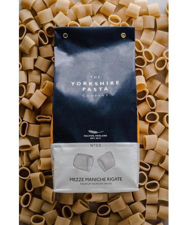 Yorkshire Pasta Co No 05 Mezze Maniche Rigate The Yorkshire Pasta Company Premium Quality Pasta 500 g - Buy Online on GoSupps.com