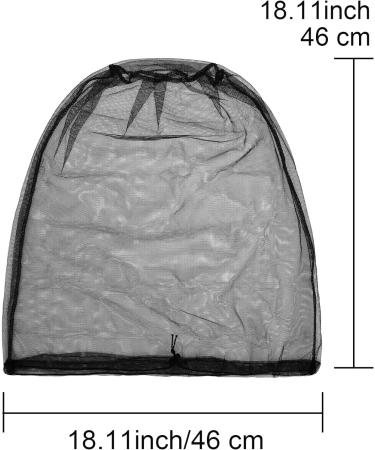 4 Pack Mosquito Head Net - Outdoor Hiking Camping Protection - Black Regular Size - Buy Online on GoSupps.com