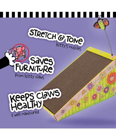 Petmate FATCAT Big Mama's Scratchy Box/Ramp - Cat Scratching Pad and Ramp Combo - Buy Online on GoSupps.com