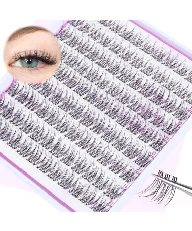 Shop FANXITON Natural Wispy DIY Lash Extensions - 108 Pcs Soft Clear Band Individual Lashes (9-11 mm) - Short False Eyelashes for Beautiful Looks - Buy Online on GoSupps.com