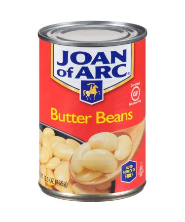 Joan of Arc Beans, Butter Beans, 15.5 Ounce (Pack of 12) Butter 15.5 Ounce (Pack of 12)