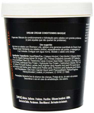 Linha Dream Cream Lola - Super Hydrating Masque 450g | Deep Conditioning Hair Treatment - Dream Cream Collection - Buy Online on GoSupps.com
