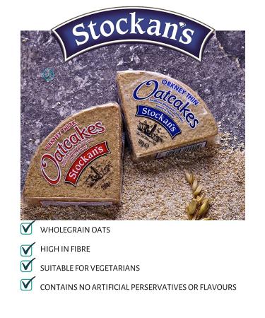 Stockans Oatcakes Gifting Tin - 2 x 3.5 oz Thin Oatcake Packs - 7 oz Tin - Buy Online on GoSupps.com