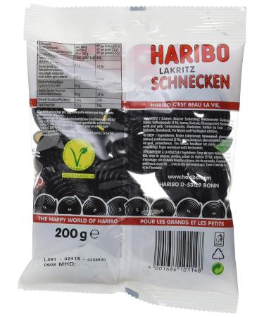 Buy Haribo Licorice Snails - 16 Pack (200g each) | International Shipping Available - Buy Online on GoSupps.com