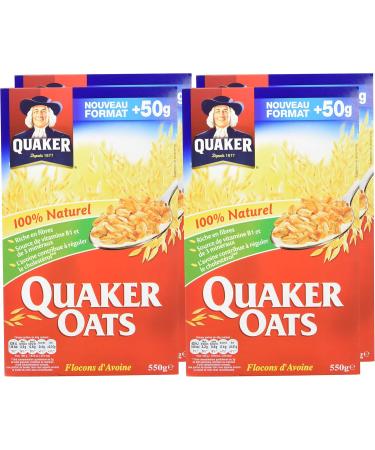 Quaker Classic Oat Cereal 550g - Pack of 4 - Buy Online on GoSupps.com