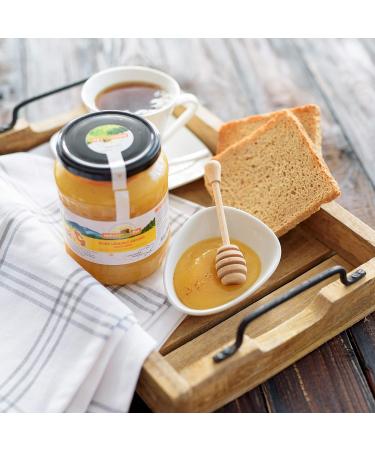 Pure Raw Linden Blossom Honey 1000g - Unheated Natural Ingredients with Pollen & Beeswax - International Shipping Available - Buy Online on GoSupps.com