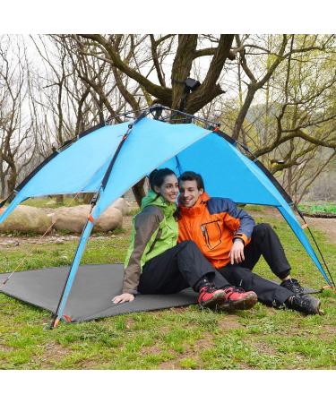 BISINNA Waterproof Camping Tarp | Multi-Functional Tent Footprint for 1-2 Person Tent | Groundsheet Beach Mat | Grey 82.67x55 - Buy Online on GoSupps.com