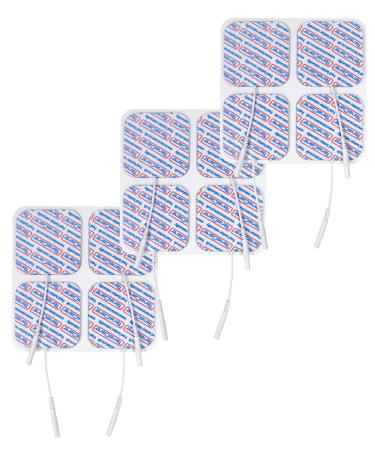 TensCare Skin-Friendly Extra Gentle Blue Gel Electrode Pads for Sensitive Skin - 50 x 50mm 3 Packs of 4