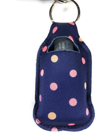 Set of 4 Keychain Sanitizer Bottle Holders - Travel Size Empty Bottles - Perfect Party Favors & Bridesmaids Gifts (Pink & Blue - Buy Online on GoSupps.com