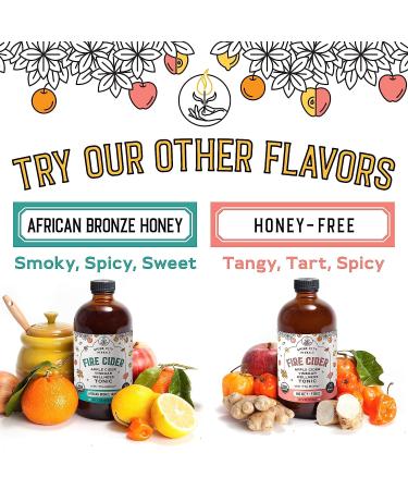 Amazon Exclusive: Shire City Herbals Fire Cider Tonic 16 oz - Wildflower Honey, Apple Cider Vinegar, Organic Raw Ingredients - Paleo, Keto, Whole 30 Approved - Buy Online on GoSupps.com