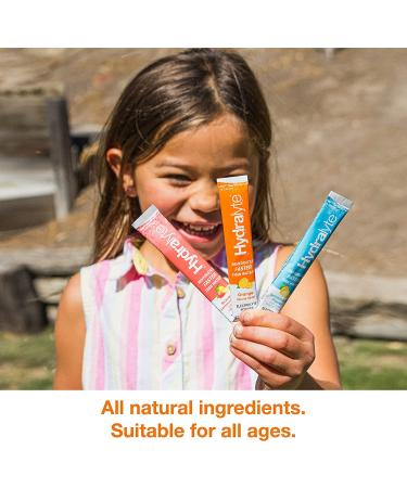 Hydralyte Electrolyte Powder Packets | Orange Hydration Packets | Easy Dissolve Electrolyte Powder for Rehydration Solutions | Low Sugar Hydration Powder Packets | All Natural (8 oz Serving  20 Count) Orange 20 Count (Pack - Buy Online on GoSupps.com