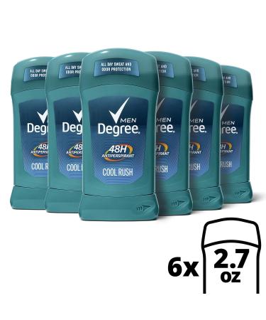 Degree Men Antiperspirant Deodorant Stick Cool Rush - 48 Hour Protection - 2.7 oz | International Shipping Available - Buy Online on GoSupps.com