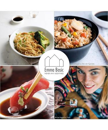 Emma Basic Gluten Free Reduced Salt Soy Sauce 1L | Umami Flavor | No Additives | Soy 1L (1 Pack) - Buy Online on GoSupps.com