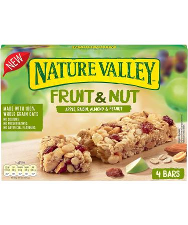 Nature Valley Fruit & Nut Apple Raisin Almond & Peanut Bars 120g - Buy Online on GoSupps.com