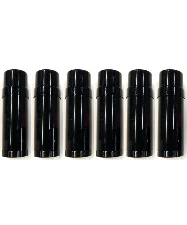 (5) Empty Clear Plastic Deodorant Containers - 2.2 Oz Cylinders (Black) - Buy Online on GoSupps.com