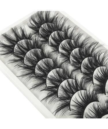 Goddvenus 20MM Faux Mink Eyelashes Pack - 24 Pairs Long Thick Fluffy 3D Volume Dramatic Strip Eye Lashes - High Volume, 2 Styles - Buy Online on GoSupps.com