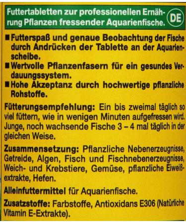 JBL NovoFect 30248 - Complete Food Tablets for Herbivorous Aquarium Fish | 250 ml Pack - International Shipping Available - Buy Online on GoSupps.com