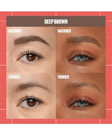 Buy Maybelline New York 2in1 Eyebrow Pencil Full & Defined Eyebrows Vegan No. 260 Deep Brown 24-Hour Hold International Shipping - Buy Online on GoSupps.com