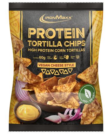 Ironmaxx vegan tortillas high protein - vegan cheese style 1x 60 g bag |Low of fat palm oil -free & gluten -free for snack lovers - Buy Online on GoSupps.com
